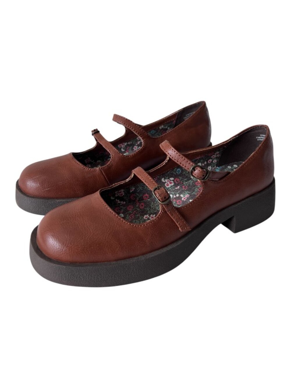 BC Footwear by Seychelles "Fan Club" Platform Mary Janes - Brown (Size 9)